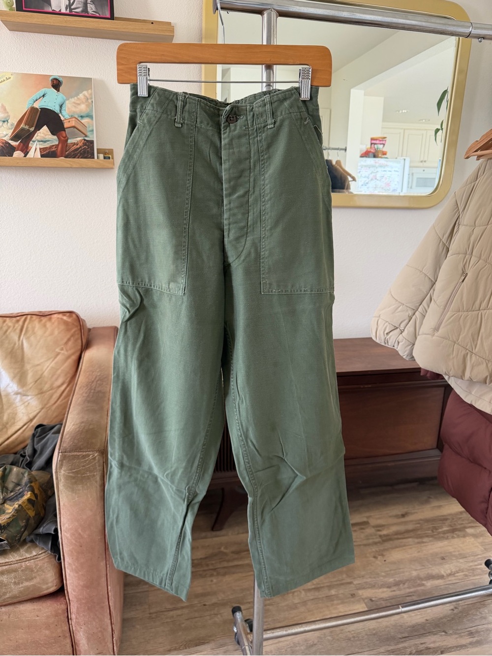 Men's Olive Green Utility Pants
